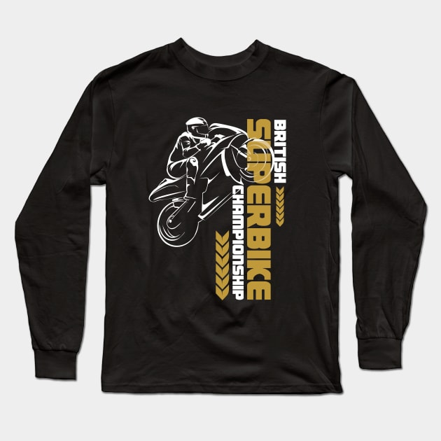 British Superbike Motorcycle Racing Championship Long Sleeve T-Shirt by CGD